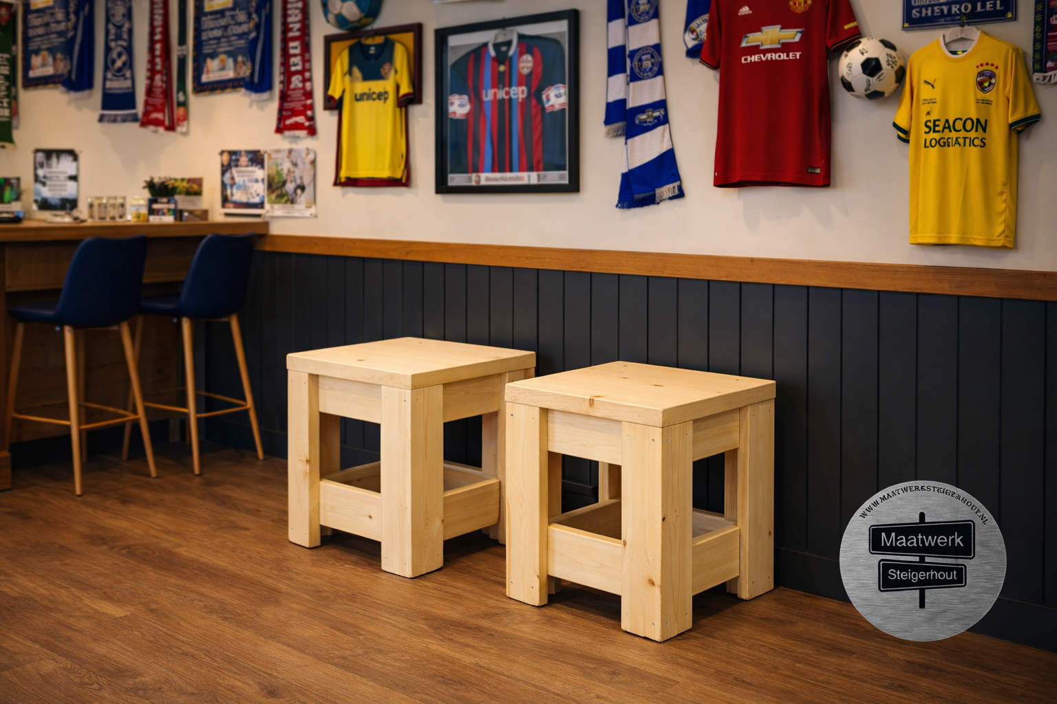 Jos-Gijs Krukje van steigerhout: Model Jos-Gijs