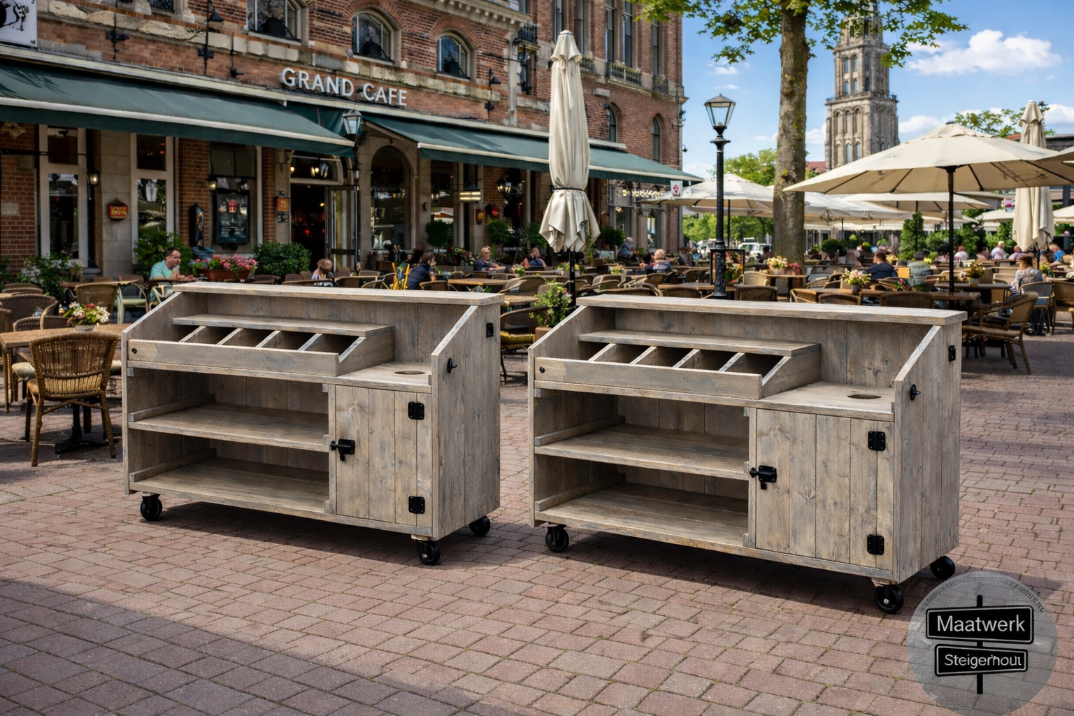 India Een verrijdbare Bestekwagen: Model India