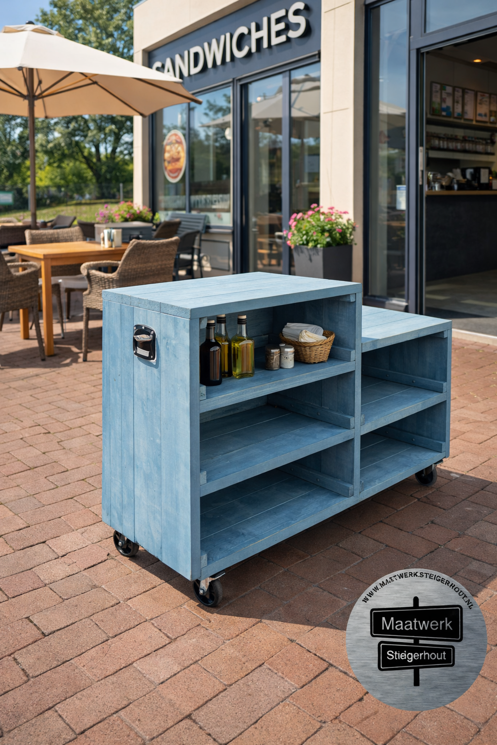 De Mare Een verrijdbare Terraswagen: Model De Mare