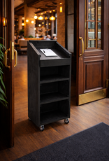 Orator Spreekgestoelte van steigerhout op wielen: Model Orator