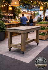 Sint Oedenrode Bartafel / Kloostertafel op wielen:  Model Sint Oedenrode