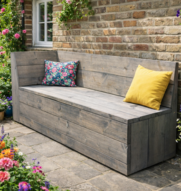 Bas Bank met bergruimte