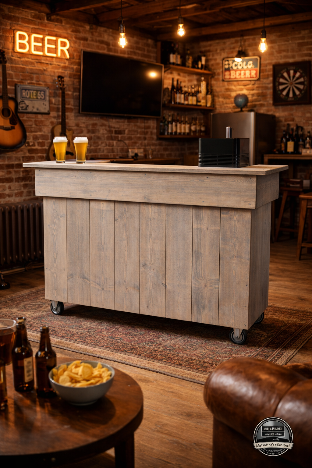 Alwoodly  Verrijdbare Bar /Balie   Model Alwoodly Plus