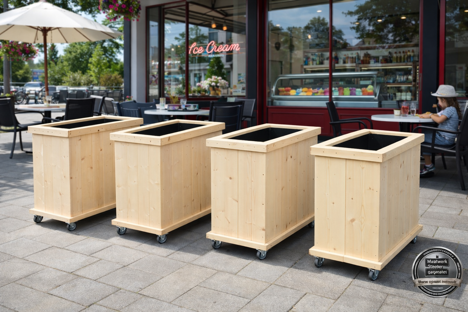 Up Plantenbak- Bloembak op wieltjes : Model Up