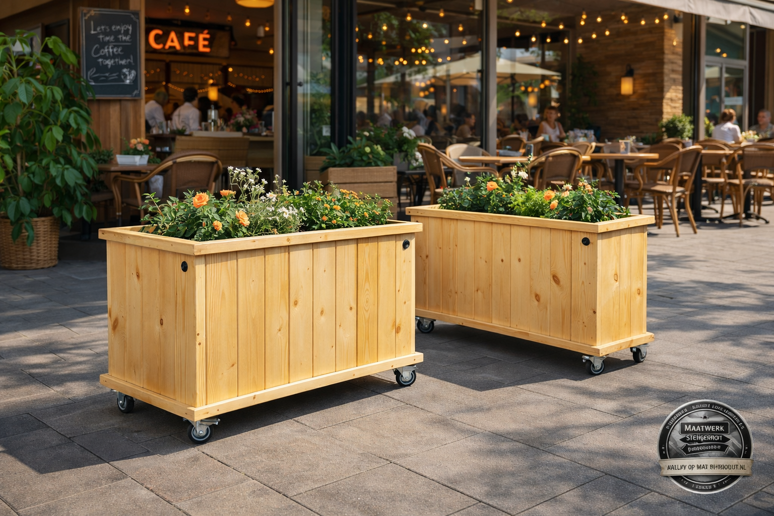 Up Plantenbak - Bloembak op wielen : Model Up