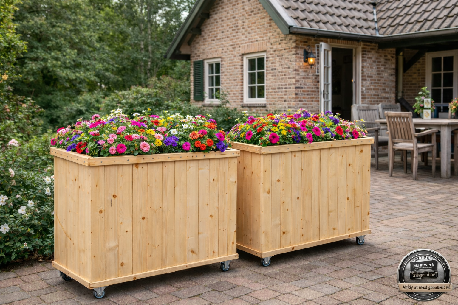 Up Plantenbak - Bloembak op wielen : Model Up