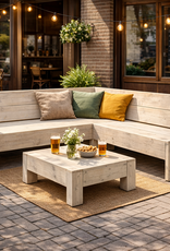 Steur Hoekbank van steigerhout: Model Steur