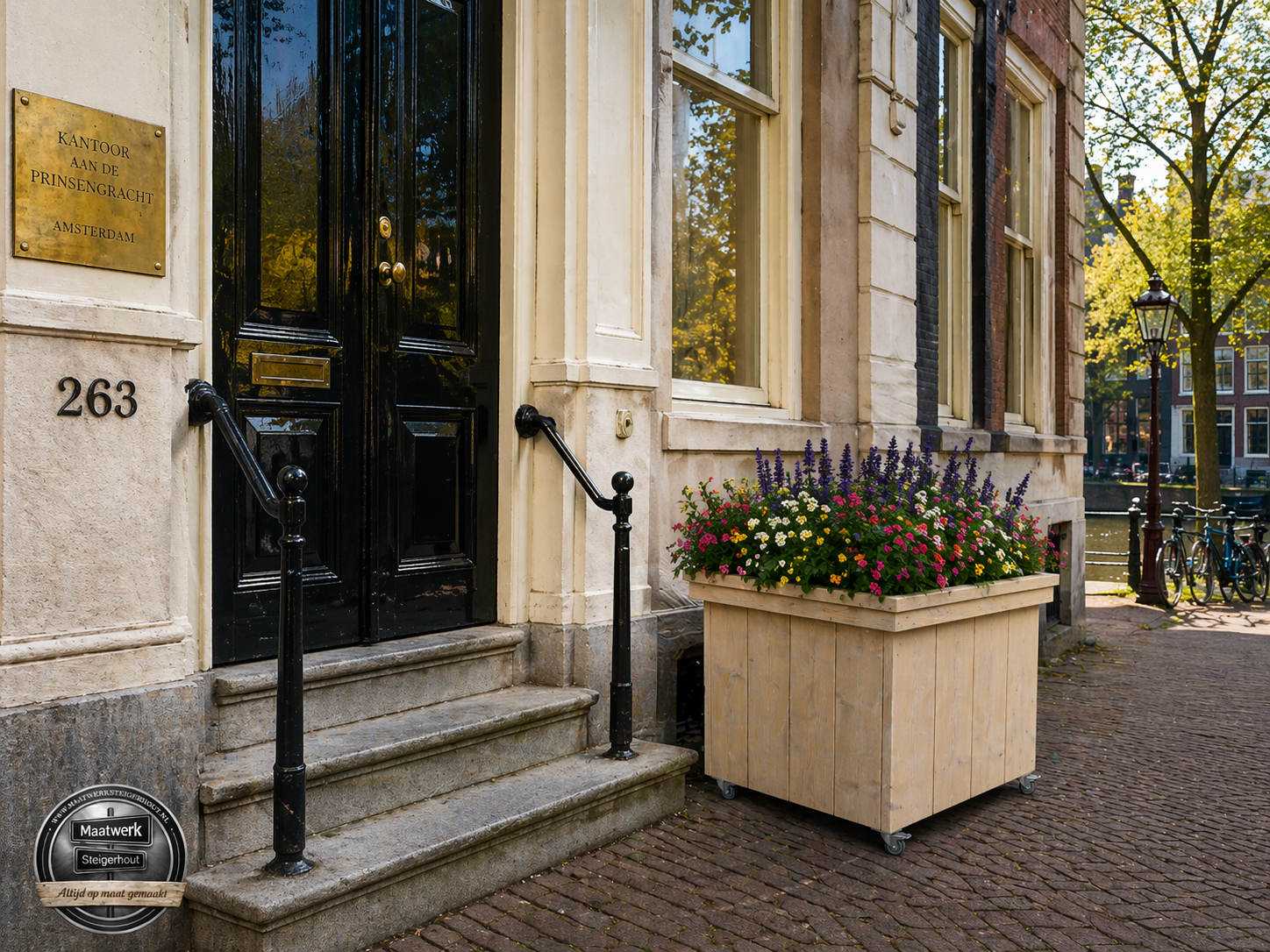 Deventer Plantenbak-Bloembak op wieltjes : Model Deventer