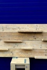 Salamanca - horizontaal Wandbord van oud steigerhout