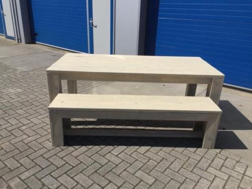 Polder Spring Tafel & Bank set op maat: Model Polder Spring