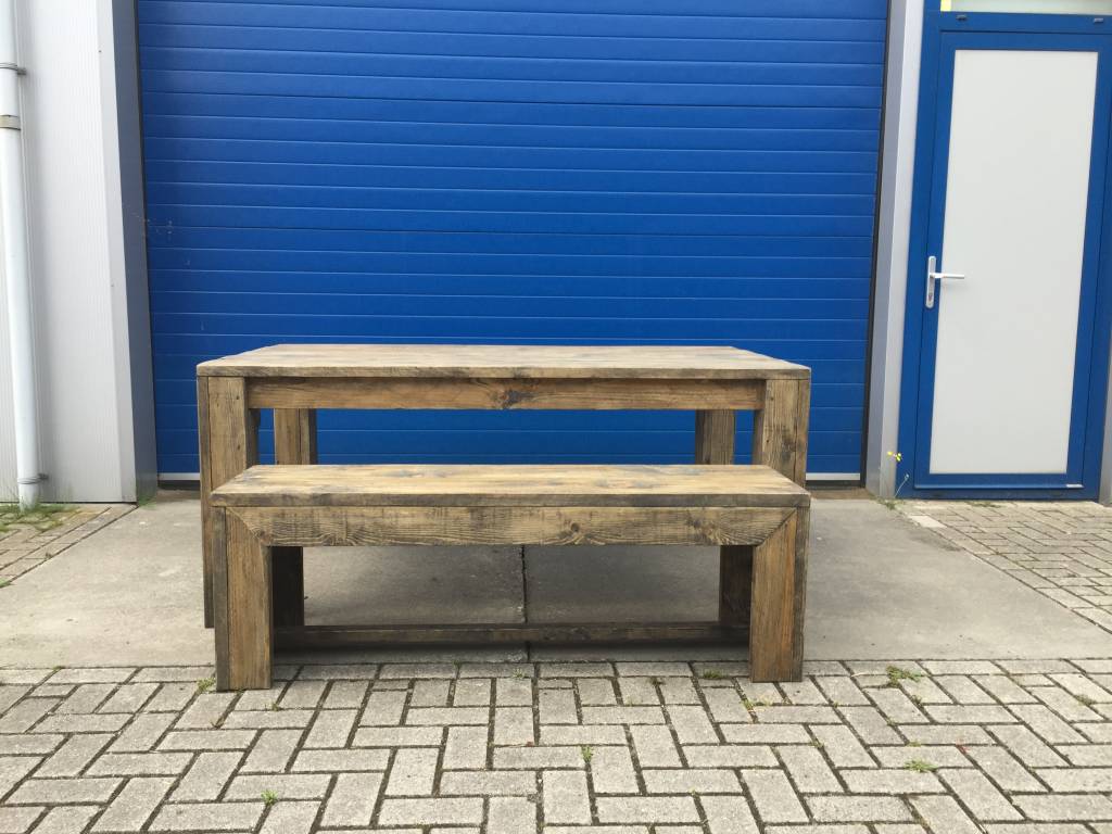 Polder Spring Tafel & Bank set op maat: model Polder Spring