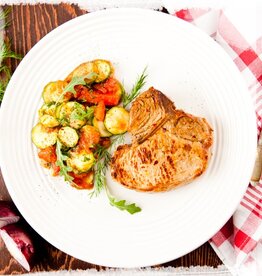 Gestoomde kip met zoete aardappel