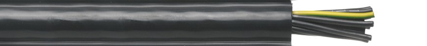 Bedieningskabel met trekontlasting EBK - PVC-2S ( 2 staaldraadjes aan weerszijde van de kabel)