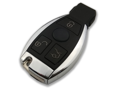 Mercedes Benz sleutel 3 Chrome HSM Autoservice