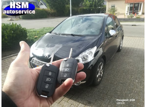 Peugeot sleutel met afstandsbediening