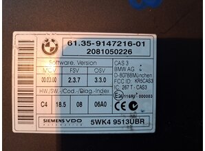 BMW Mini CAS3 unit 5WK49513UBR
