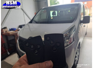 Renault sleutel kaart 4 knoppen