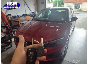 Fiat sleutel zonder afstandsbediening