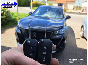 Peugeot sleutel met afstandsbediening