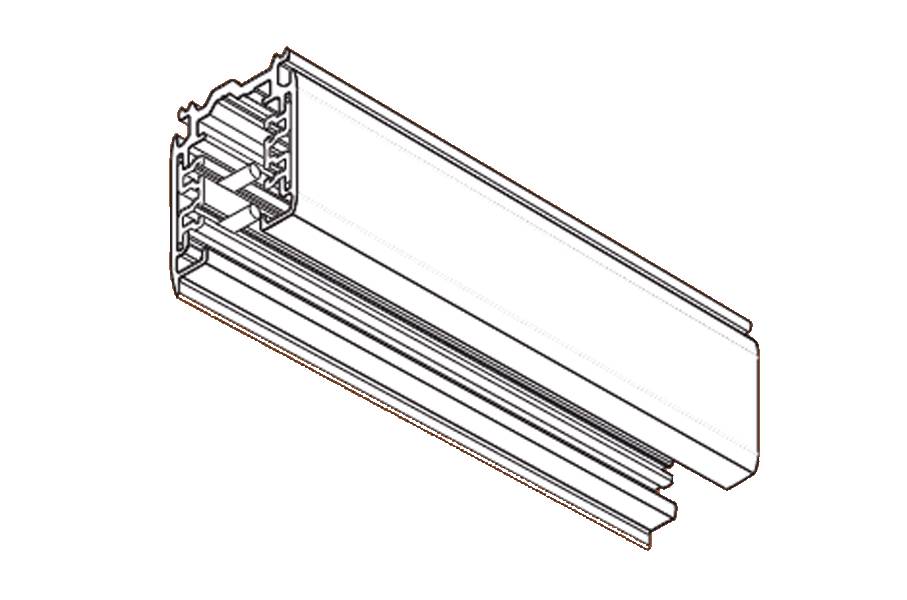 Nordic Aluminium Global Trac Pro Rail Triphasé pour Spot LED 1m noir