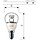 Philips MASTER LED Luster D 3.5-25W E14 827 P48 Clear