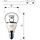 Philips MASTER LEDluster D 3.5-25W 827 E14 P48 clair