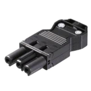 Wieland CONNECTEUR GST18I3, 3 POLES, FEMELLE, CONNEXION À VIS, 250V / 16A, NOIR