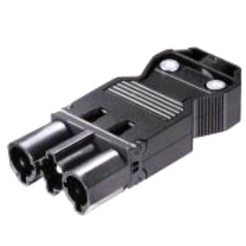 Wieland CONNECTOR GST18I3, 3 POLIG, MANNELIJK, SCHROEFAANSLUITING, 250V/16A, ZWART