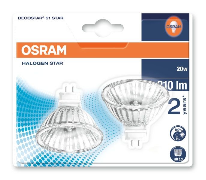 Osram Decostar 51S 12V 20W GU5.3 36D - Lamp Belgie