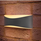 INTEGRAL Wave - outdoor wandlamp donker grijs 7W 310 Lm 3000K IP65