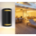 Aigostar LED Outdoor Wall Lamp Up and Down Black