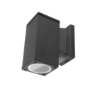 Aigostar Applique spot simple Rectangulaire Noir IP65 Usage extérieur GU10