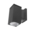 Aigostar Wall lamp single spot Rectangle Black IP65 Outdoor use GU10