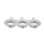 Aigostar 3-way recessed spotlight, tiltable, for 12V-240V MR16 or GU10 lamps (50mm)