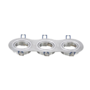 Aigostar 3-voudige Inbouwspot kantelbaar voor 12V-240V MR16 of GU10 lampen (50mm)