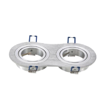 Aigostar  Spot encastrable 2 voies inclinable pour lampes 12V-240V MR16 ou GU10 (50mm)