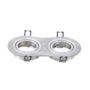 Aigostar 2-way recessed spotlight, tiltable, for 12V-240V MR16 or GU10 lamps (50mm)