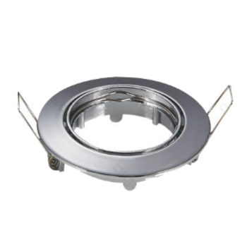 Aigostar  Spot encastrable inclinable pour lampes 12V-240V MR16 ou GU10 (50mm) Chrome