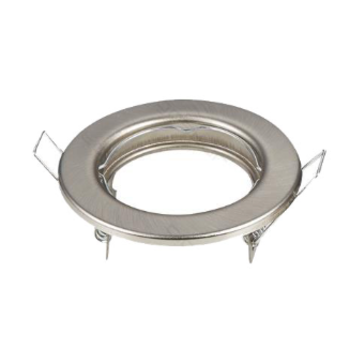 Aigostar Inbouwspot vast voor 12V-240V MR16 of GU10 lampen (50mm) Satin Nickel