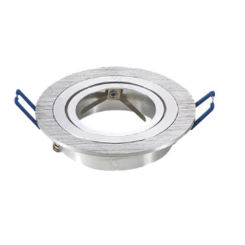 Aigostar Spot encastrable inclinable pour lampes 12V-240V MR16 ou GU10 (50mm) Aluminium