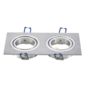 Aigostar 2-way recessed spotlight, tiltable, for 12V-240V MR16 or GU10 lamps (50mm)
