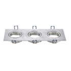 Aigostar Spot encastrable 3 voies inclinable pour lampes 12V-240V MR16 ou GU10 (50mm)