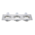 Aigostar 3-way recessed spotlight, tiltable, for 12V-240V MR16 or GU10 lamps (50mm)