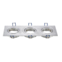 Aigostar Spot encastrable 3 voies inclinable pour lampes 12V-240V MR16 ou GU10 (50mm)