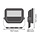 LEDVANCE (Osram) Projecteur LED 17W/11W 3000K 2200lm/1465lm IP66 Noir