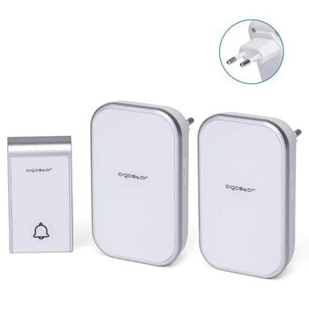 Aigostar Wireless Digital Doorbell White/Silver
