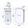 Aigostar Wireless Digital Doorbell White/Silver