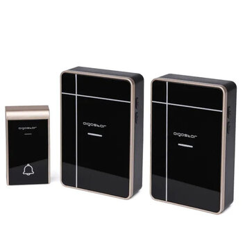 Aigostar Wireless Digital Doorbell Black/Gold