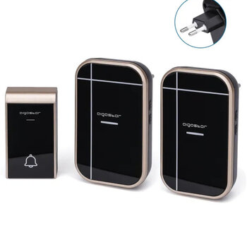Aigostar Wireless Digital Doorbell Black/Gold