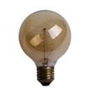 Deco spiral globe lamp 40W E27 230V G80 gold tint